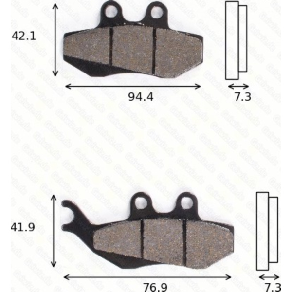 Disc brake pads MCB 664 SRM homologated