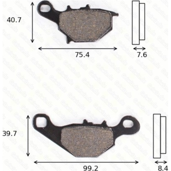 Bremsklötze Scheibenbremsbeläge MCB 679 EC mit ABE