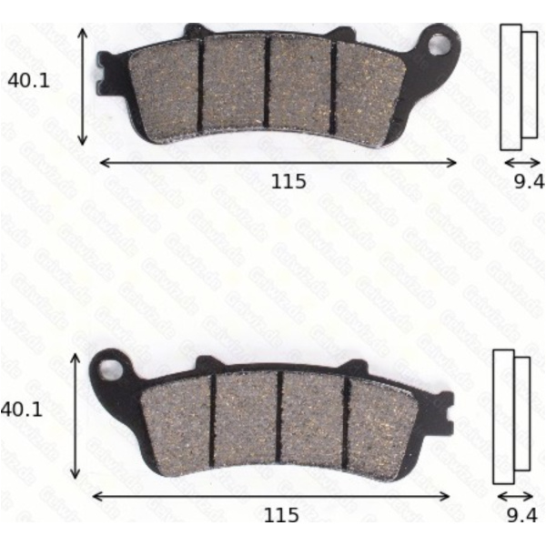 Disc brake pads MCB 693 SRM