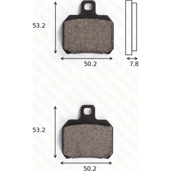 Disc brake pads MCB700SRM fitting for MBK YP Skyliner 125 SE067 2003, 11,4 PS, 8,4 kw