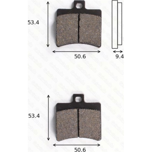 Disc brake pads MCB 710 EC fitting for Aprilia SR  50 VFD00 2012, 3,7 PS, 2,7 kw