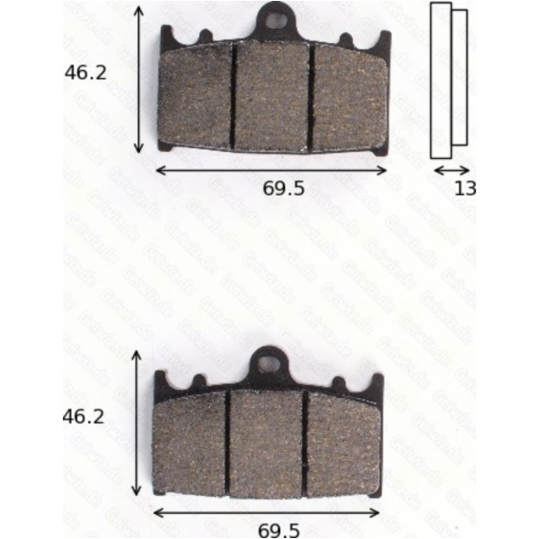 Disc brake pads MCB 741