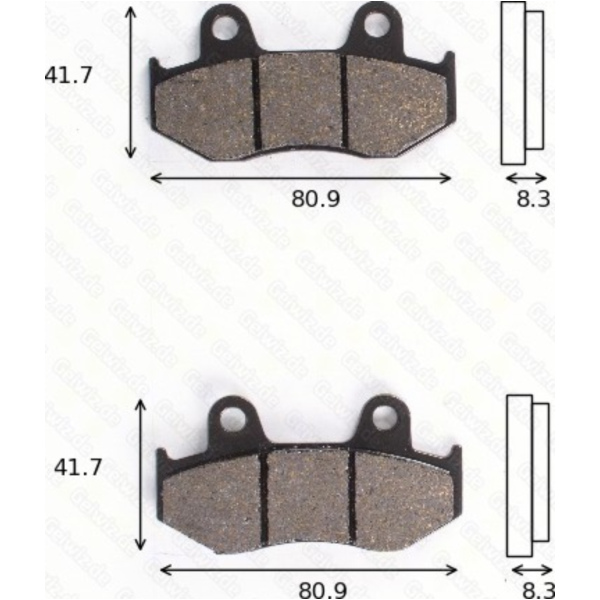 Bremsklötze Scheibenbremsbeläge MCB 746 mit ABE