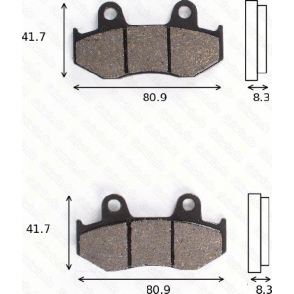 Disc brake pads MCB 746