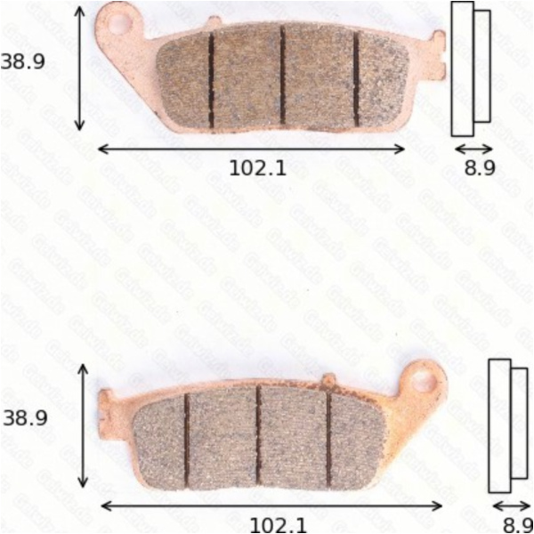 Bremsklötze Scheibenbremsbeläge MCB 764 SRM mit ABE