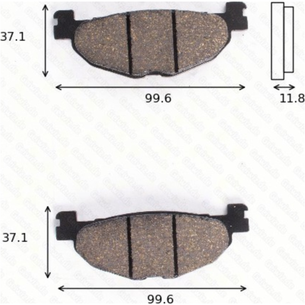 Disc brake pads MCB 768 SRM
