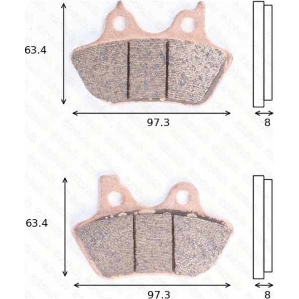 Bremsklötze Scheibenbremsbeläge MCB 778 SH mit ABE