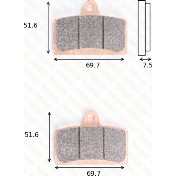 Bremsklötze Scheibenbremsbeläge MCB 780 SV mit ABE