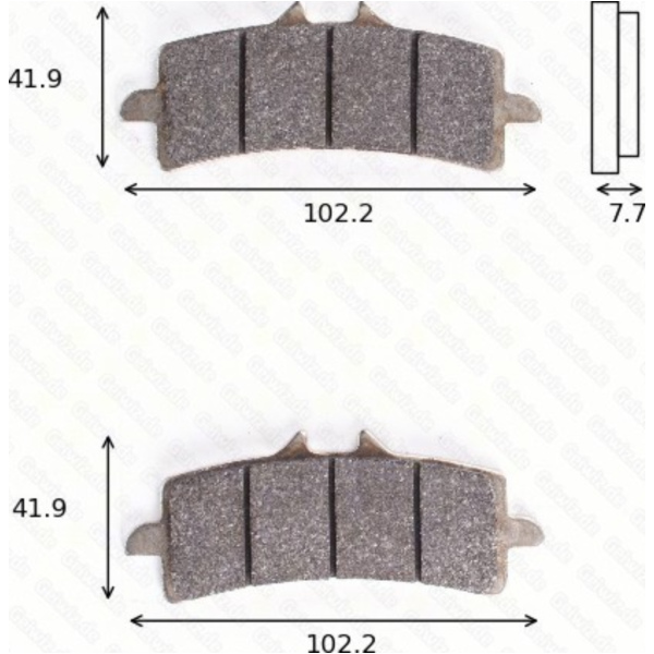 Bremsklötze Scheibenbremsbeläge MCB 792 SV mit ABE