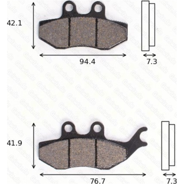 disk brake pads MCB 796