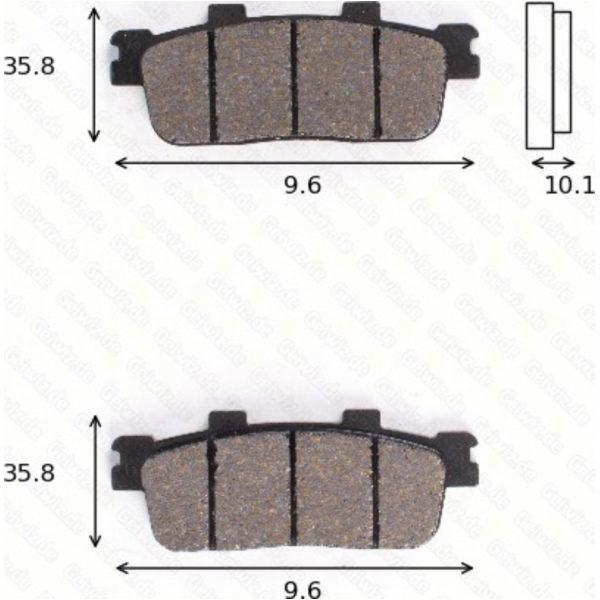 Bremsklötze Scheibenbremsbeläge MCB 800 SRM mit ABE