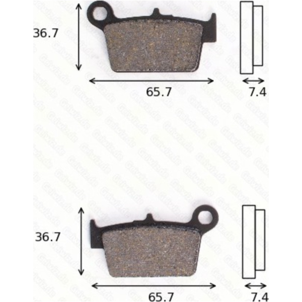 Disc brake padsMCB 820 for: Beta Urban/RR/Alp fitting for Beta Alp  200 ZD3T5010 2008, 14,3 PS, 10,5 kw