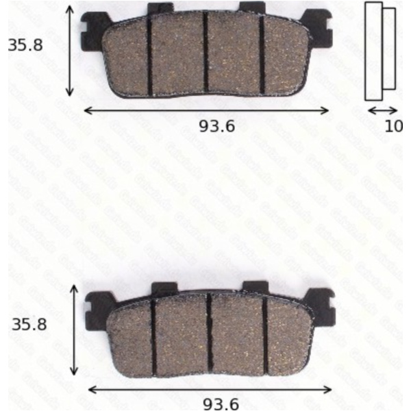 Disc brake pads MCB 821 SRM