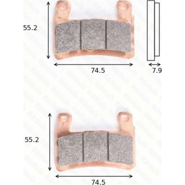 Bremsklötze Scheibenbremsbeläge MCB 850 SRQ