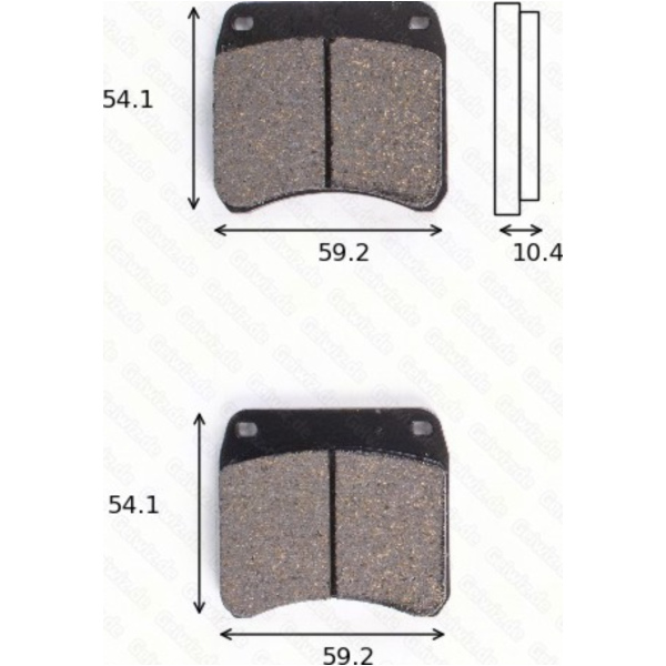 Bremsklötze Scheibenbremsbeläge MCB 99 CRQ ECE R90 homologiert