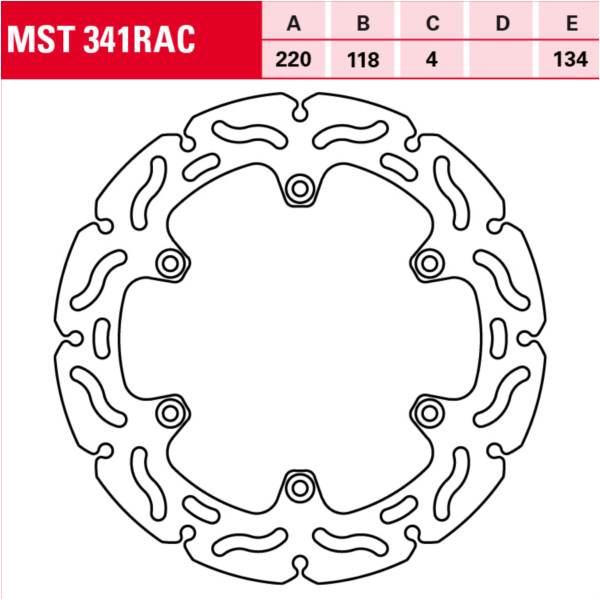 MST 341 RAC Bremsscheibe starr