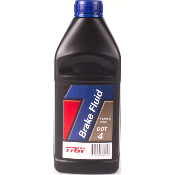 Brake Fluid DOT4 1L. PFB401 fitting for Derbi Senda  125 SC1B1A 2007, 11,4 PS, 8,4 kw