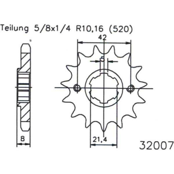 M-Front sprocket 520T 14TXT/TT350/600