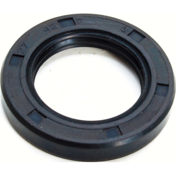 Shaft seal 27x42x7/7,5, NBR, with dust lip fitting for MKS BT50QT-9 Ecobike 50  2007, 