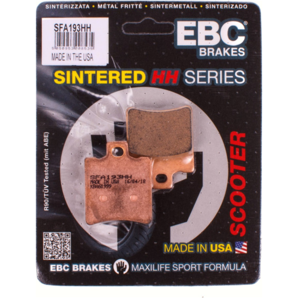 Bremsklötze Scooter Goldstuff Sintermetall Bremsbeläge für: Kawasaki passend für Aprilia SR Ditech Sport 50 RLD10 2004, 4,5 PS, 3,3 kw