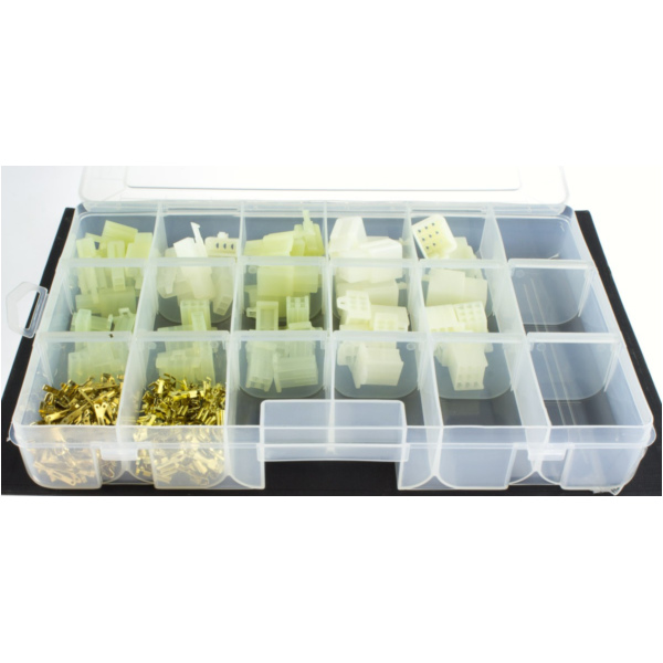 Assortiment of Connector plugsJP2,8 white 296 pc.