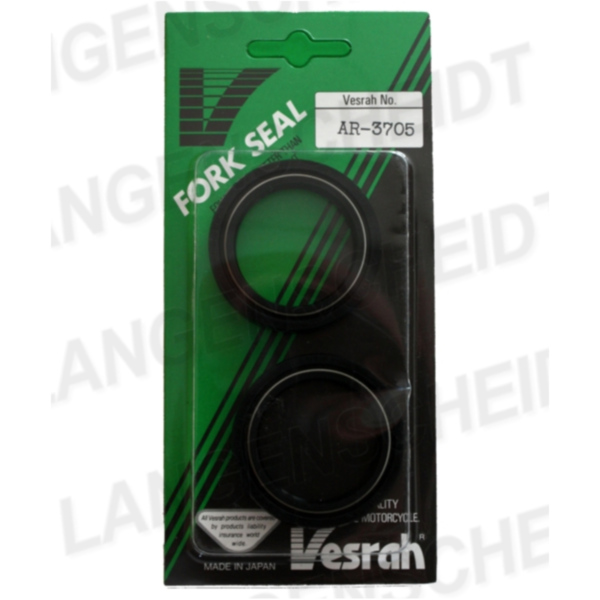 Fork Oil Seals VESRAH AR-3705 37 mm x 50 mm x 11 mm [DRD2] fitting for Kawasaki GPZ  500 EX500D 1998, 60/50/34/27 PS, 44/37/25/20 kw