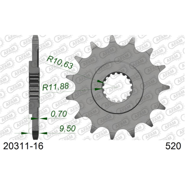 Ritzel Supersprox 520/16Z