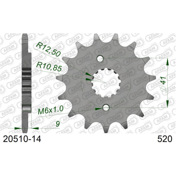 Front Sprocket AFAM 525 - 14t 2040514