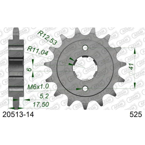 Front Sprocket AFAM 520 - 15t 2040715