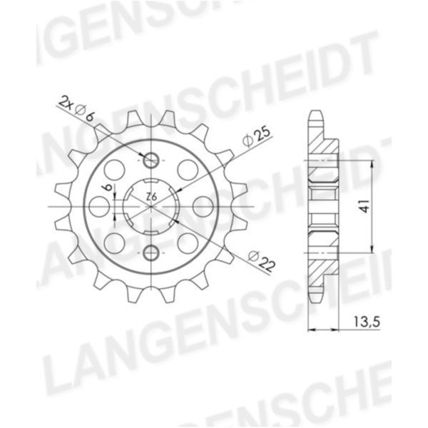 Ritzel Supersprox 525/15Z 20506-15