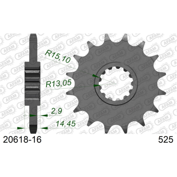 Front Sprocket AFAM 530 - 17t 2060217