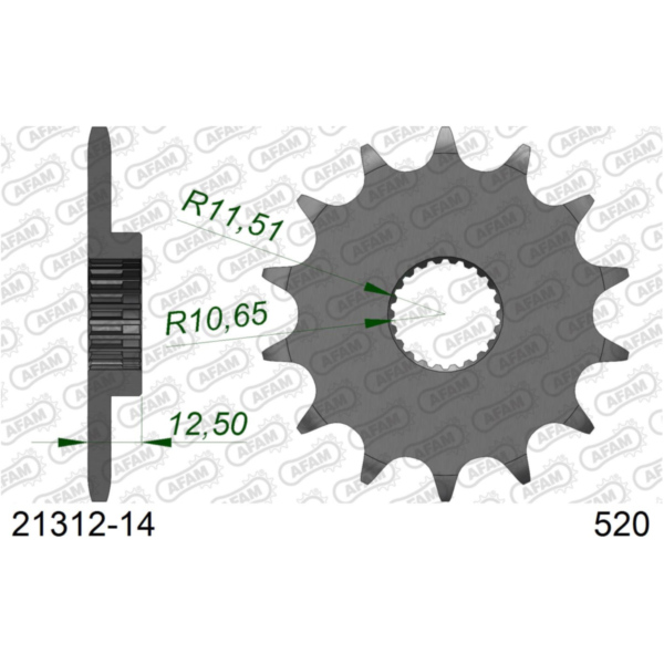 Front Sprocket AFAM 520 - 12t 2120312