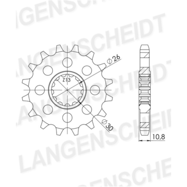Front Sprocket Supersprox 532/17t 21803-17