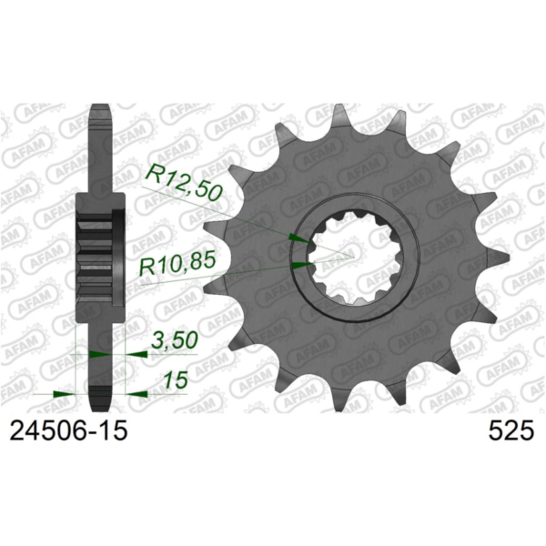Front Sprocket AFAM 520 - 13t 24304+13