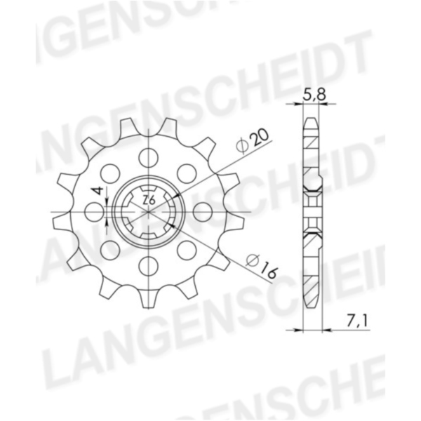 Ritzel Supersprox 530/15Z 22501-15