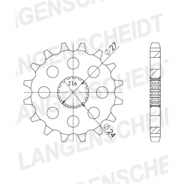 Front Sprocket Supersprox 525/17t 22911-17