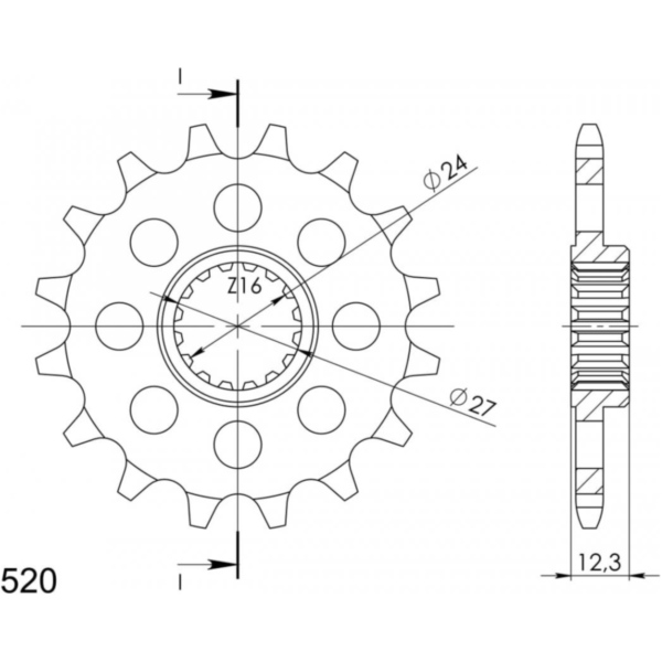 Ritzel Supersprox 520/15Z 22912-15