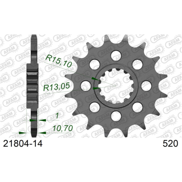 Front Sprocket AFAM 520 - 16t 2160116