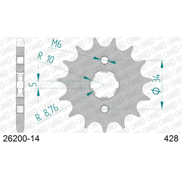 Front Sprocket AFAM 520 - 13t 2450713