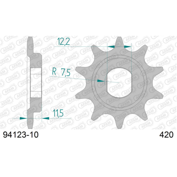 Front Sprocket AFAM 420 - 10t 9412310