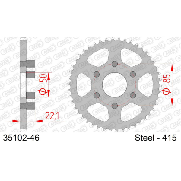 Front Sprocket AFAM 520 - 11t 3020011
