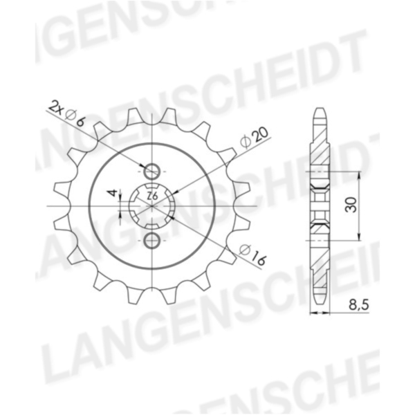 Front Sprocket Supersprox 520/13t 46202-13