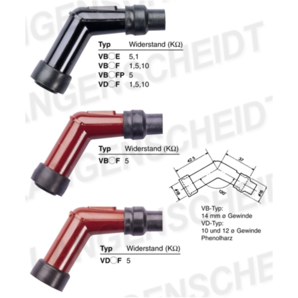 Zündkerzenstecker NGK VD05F passend für KTM SX Racing 520  2002, 59 PS, 43 kw