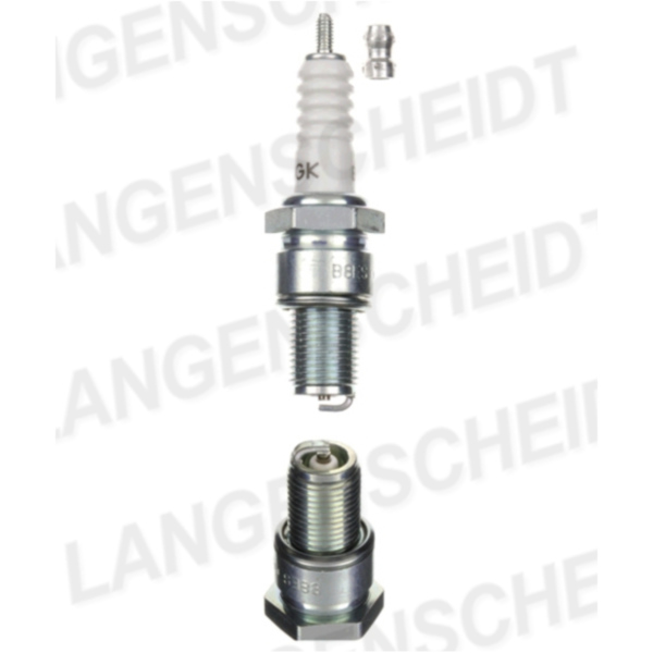 Spark plug NGK B8ES fitting for Vespa PK E-Starter 50 V5X3T 1988, 2,7 PS, 2 kw