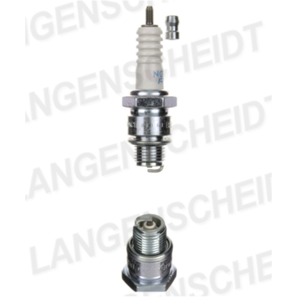 Spark plug NGK BR8HS fitting for MBK YN Ovetto 50  2000, 4,1 PS, 3 kw