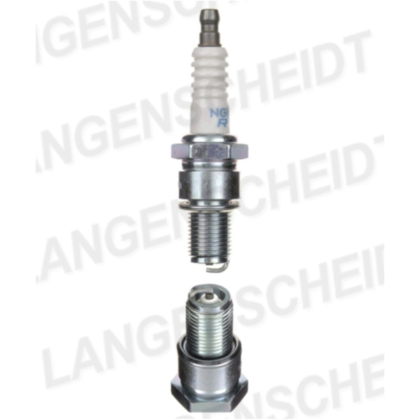 Zündkerze NGK BR9ES passend für Yamaha TZR  250 2MA 1987, 50 PS, 37 kw