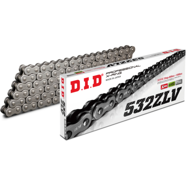 X-Ring Chain DID532ZLV/98N Chain open with rivet lock (ZJ)