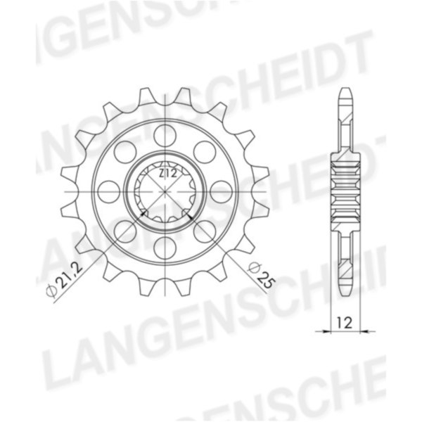 Front Sprocket Supersprox 520/12t 64302-12
