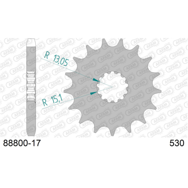 Front Sprocket AFAM 530 - 17t 8880017