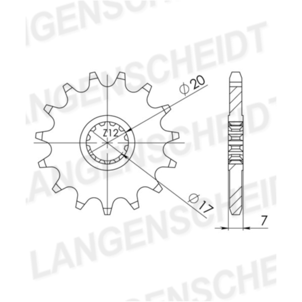 Ritzel Supersprox 420/12Z 94119-12